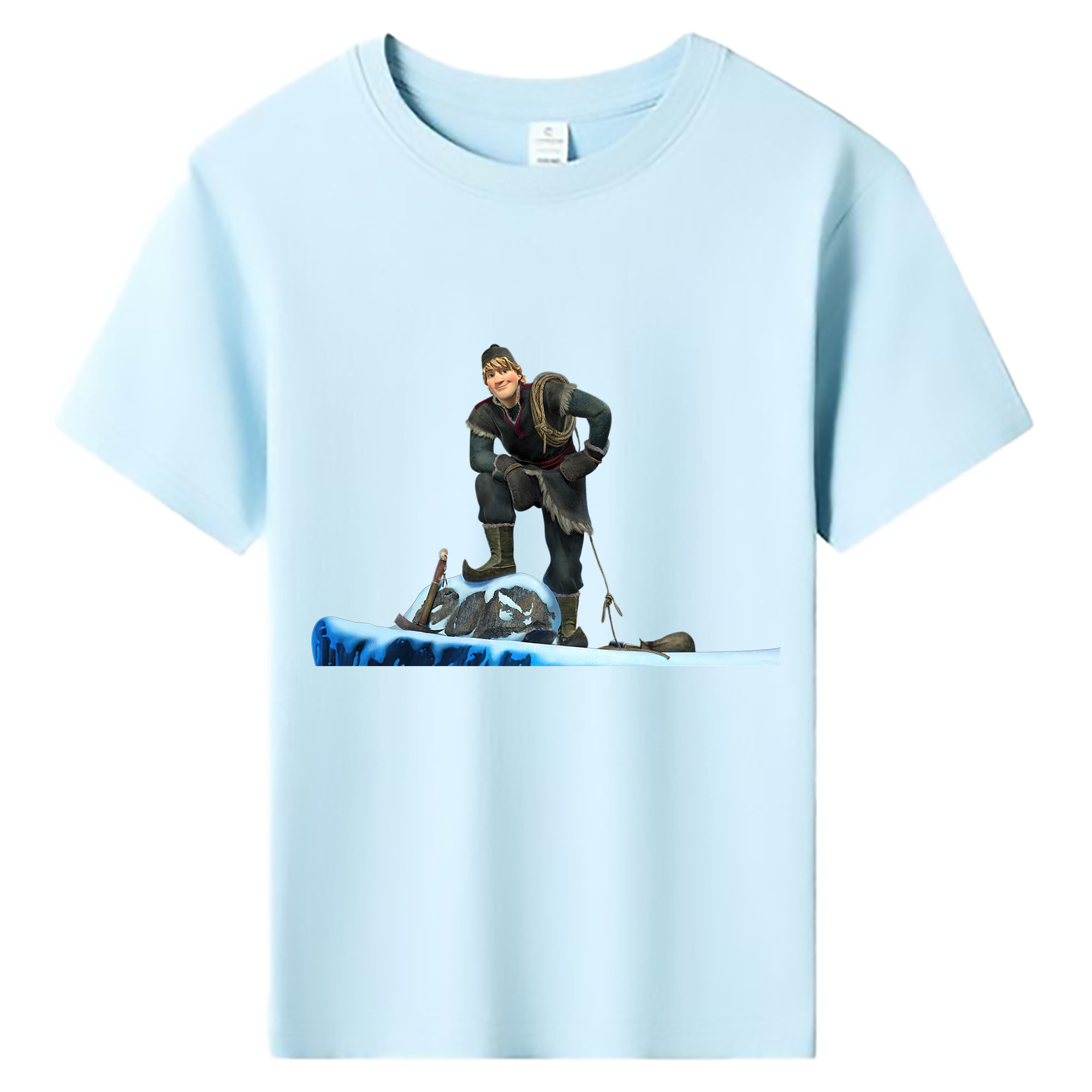 （画像用） アナと雪の女王 アンナ エルサ Frozen Anna Elsa 綿100％キッズTシャツ（フロントプリント）